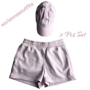 Pink Mom Outfit Pink Shorts & Cap